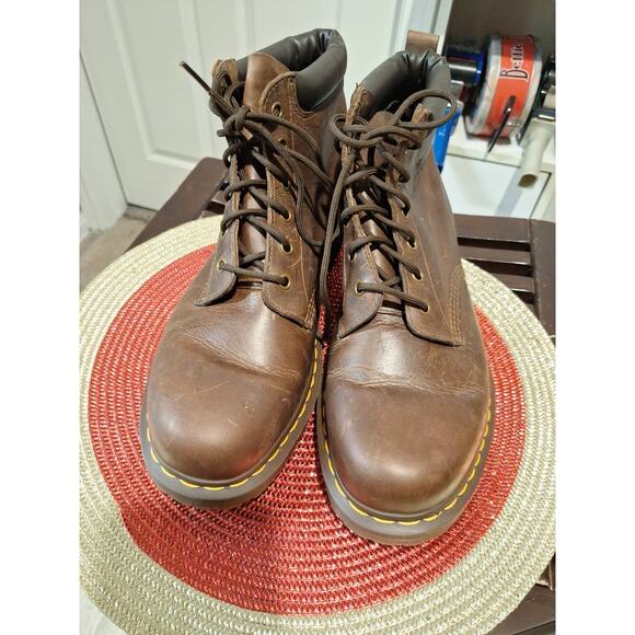 Leather Dr Marten Boots Men\'s Size 11 Brown main image 10